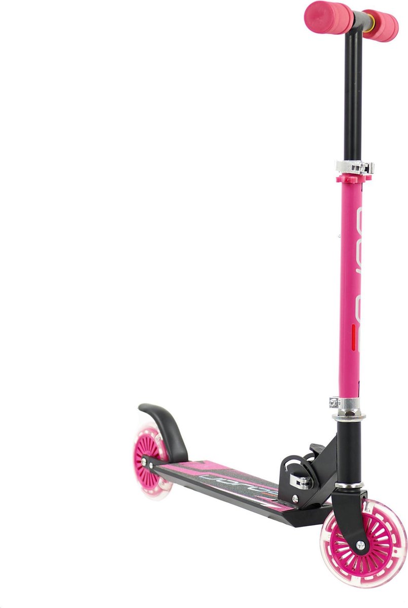 Sajan - Kinderstep - Step - Step met LED Wielen - Aluminium - Autoped - Roze — afbeelding 7