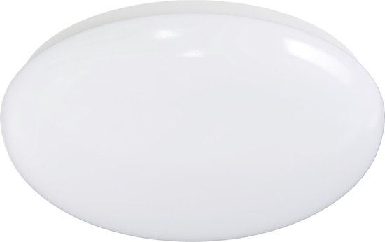 LED Plafondlamp - Igia Monilo - Opbouw Rond - 18W - Aanpasbare Kleur - Mat Wit - Aluminium