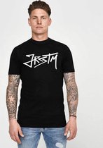 JORCUSTOM Tag Slim Fit T-Shirt - Zwart - Volwassenen - Maat XL