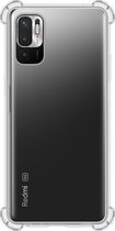 Hoesje Geschikt voor Redmi Note 10 5G Hoesje Shock Proof Cover Case Shockproof - Hoes Geschikt voor Redmi Note 10 5G Hoes Siliconen Back Case - Transparant