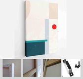 Set of Abstract Geometric Wall Art. Mid Century Illustration in Minimal Style for Wall Decoration Background - Modern Art Canvas - Vertical - 1875455965 - 40-30 Vertical