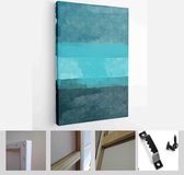 Set of Abstract Hand Painted Illustrations for Postcard, Social Media Banner, Brochure Cover Design or Wall Decoration Background - Modern Art Canvas - Vertical - 1881200380 - 80*6