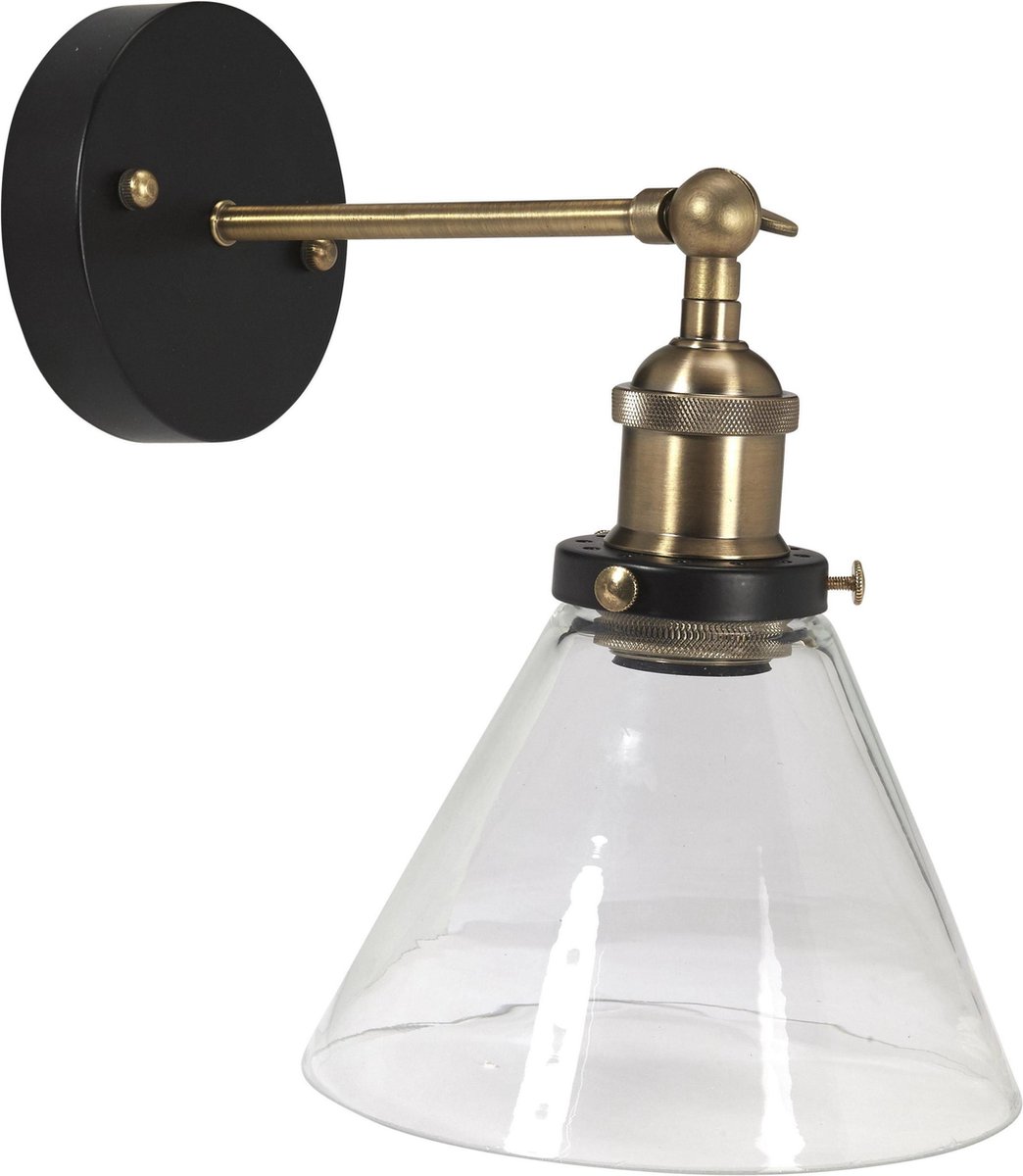 PR Home - Wandlamp Lambda Messing 28 cm