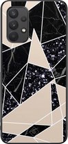 Samsung A32 4G hoesje - Abstract painted | Samsung Galaxy A32 4G case | Hardcase backcover zwart