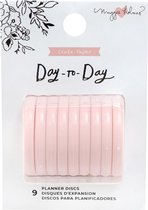 Crate Paper Day-To-Day Planner Discs - Medium Blush - 9 stuks