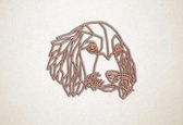 Line Art - Hond - Cocker Spaniel - M - 60x70cm - Multiplex - geometrische wanddecoratie