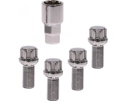Carpoint Wiel Slotbouten Set M14x1,5x26mm Type G Conisch