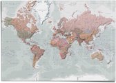 XXL Poster Wereldkaart - decoratief nederlandstalig