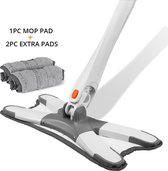 X-type Microfiber Vloer Mop Doek Vervangbare Hand Gratis Cleaner Wassen Platte Mop Huis Schoonmaken Tool Handleiding Extrusie Luie Mop With 3PC Mop Pads