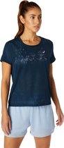 Asics Ventilate SS Top 2012C033-401, Vrouwen, Marineblauw, t-shirts, maat: XS EU