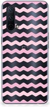 GSM Hoesje OnePlus Nord CE 5G Bumper Hoesje Waves Roze