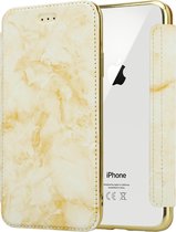 ShieldCase Marble Gold geschikt voor Apple iPhone X / Xs Wallet flip case
