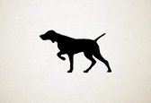 Pointer - Silhouette hond - M - 50x85cm - Zwart - wanddecoratie