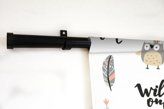 Tapisserie - Tapisserie - Hibou - Citation - Motif - 180x180 cm - Tapisserie