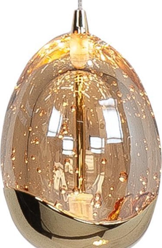Black Egglamp rose gold 25x18x33cm - Helene Livingstyle
