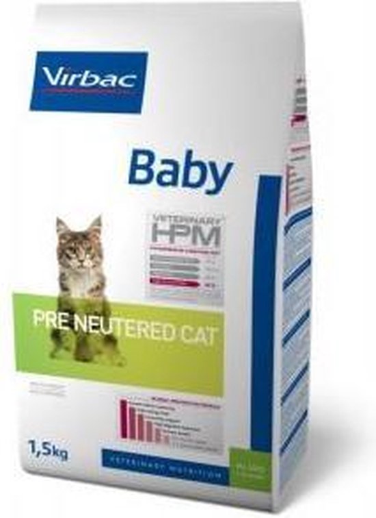 Veterinaire HPM Baby Kattenvoer – 1,5 Kg – Speciaal Voor Gecastreerde Jonge Katten – Natuurlijke Ingrediënten – Ter Ondersteuning Van Een Gezonde Groei
