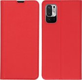 iMoshion Slim Folio Book Case  Xiaomi Redmi Note 10 (5G) hoesje - Rood