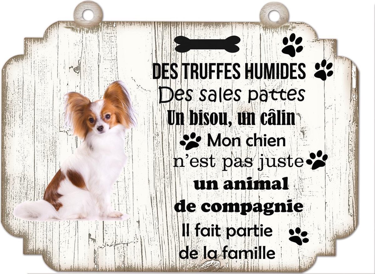 Tableau Déco - Papillon Chien