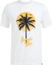 WE Fashion Heren T-shirt met opdruk