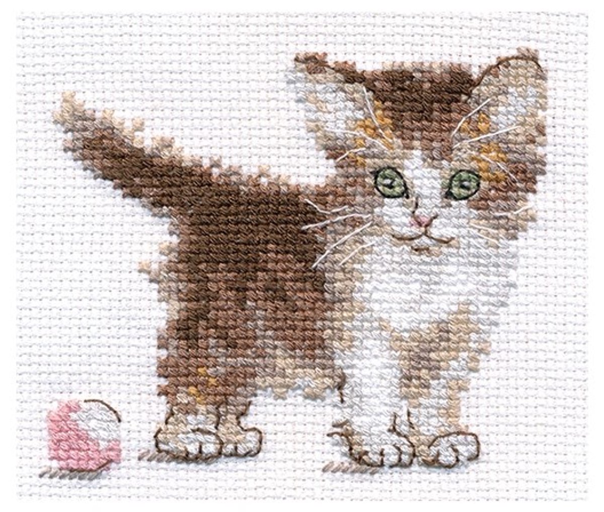 Kleine kitten borduren (pakket)