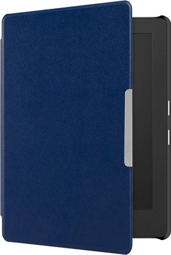 Lunso - Geschikt voor Kobo Aura H20 Edition 1 hoes (6.8 inch) - sleep cover - Donkerblauw - (niet voor de Kobo Aura edition 1) — afbeelding 5