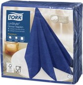 Tork LinStyle® servet 39x39cm 1/4-vouw midnight blue 12x50