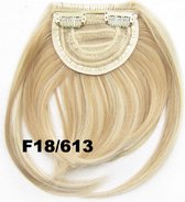 Clip d'extension de cheveux Bangs en blonde - F18 / 613 #