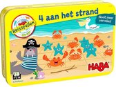 Spel - Reisspel - 4 aan het strand - Magnetisch - In blik - 5+