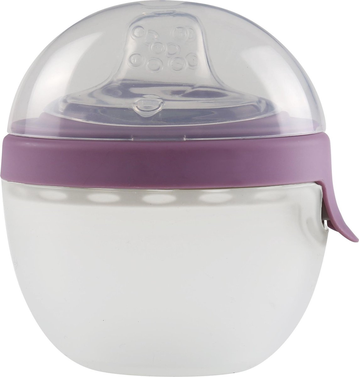KidsMe 2-in-1 siliconen ovale feeder - Lavendel
