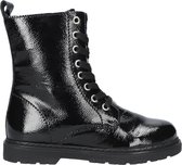 Apples & Pears B009048 Veterboots - Laarzen Met Veters - Meisjes - Zwart - Maat 36