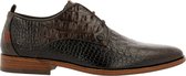 Rehab Vrouwen  Veterschoenen / Herenschoenen  Greg croco vnz - Bruin - Maat 44