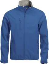 Clique Basic Softshell - Jacket - Blauw- Maat XXXL