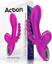 ACTION - No. Nineteen Triple Action, Suction, Vibration And Anal Stimulator Usb Slicona