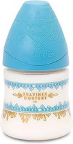 Suavinex Couture – Babyfles – lichtblauw – 150 ml +0m