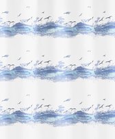 Kleine Wolke - Douchegordijn Seaside blauw 180x200