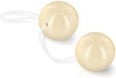 Seven Creations Duo Balls - Vaginale Balletjes - 3cm - 82gr - Ivoor