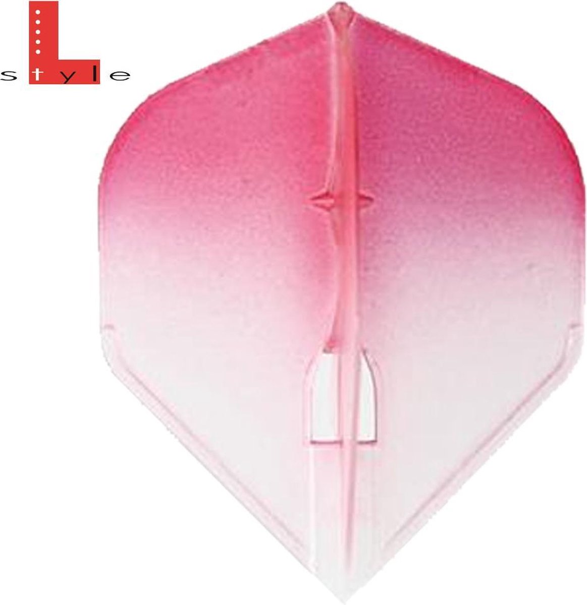 L-Style Flights L1 Two Tone Clear - Rood- ()