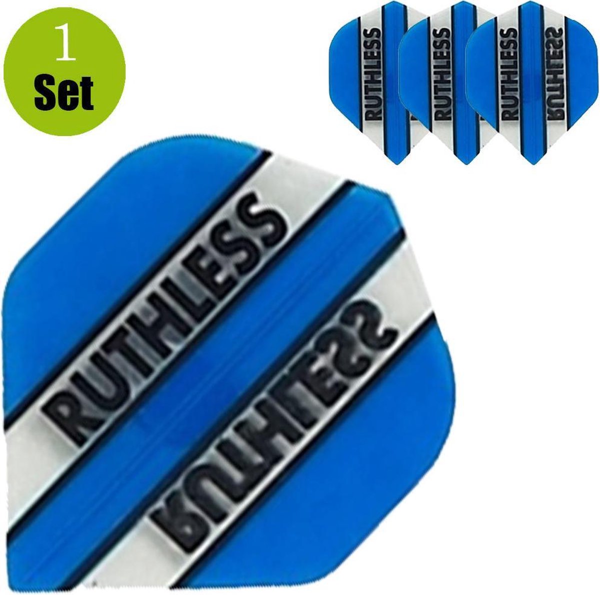 Ruthless Dart Flights - Aqua- ()