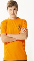 Katoenen oranje heren t-shirt (Maat: S) - S - maat S