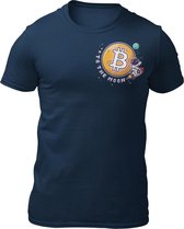 Bitcoin To The Moon - Cryptonaut - Bitcoin - Heren T-Shirt - Crypto - Doge Coin- Getailleerd - Katoen