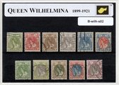 Koningin Wilhelmina 1899-1921 – Luxe postzegel pakket (A6 formaat) - collectie van verschillende postzegels van Koningin Wilhelmina – kan als ansichtkaart in een A6 envelop. Authentiek cadeau - kado - koningshuis - oranje - holland - nederland