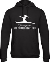 Sparkle&Dream - Trui ‘Believe You Can’ Zwart - XS -  voor turnen en gymnastiek