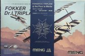 1:24 MENG QS003S Fokker Dr.I Triplane & Blue Max Medal - Limited Edition! Plastic Modelbouwpakket