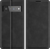 Cazy Google Pixel 6 Pro Hoesje - Portemonnee Book Case - Kunstleer - Zwart
