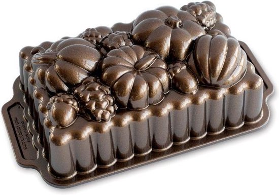 Bakvorm "Harvest Bounty Loaf Pan" - Nordic Ware |Fall Harvest Bronze