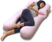 Zijslaapkussen - Zinaps Gamma Zwangerschapskussen voor slapen, U-vormige verpleegkussen met externe dekking, gemaakt van 100% katoen, positionering kussen, Side Sleeper Pillow voor moeder en 
