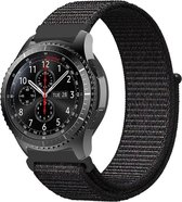 Shop4 - Bandje voor Samsung Galaxy Watch4 40/ 44mm - Nylon Zwart