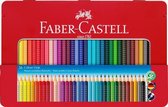 Crayon de couleur Faber-Castell GRIP étui en métal avec 36 pièces