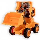 werkvoertuig loder jongens oranje 14 cm
