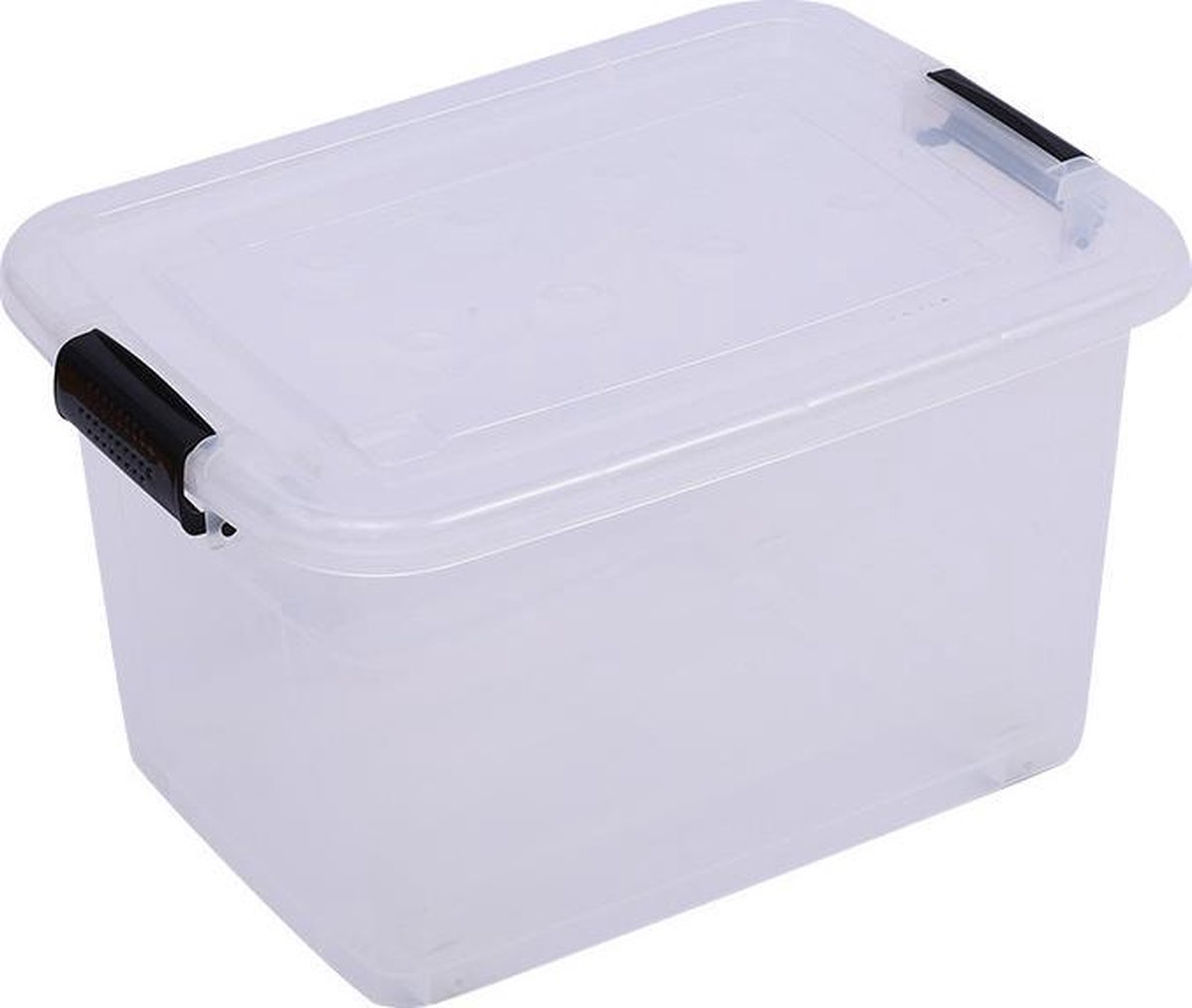 Bailtouk 3 stuks opbergmanden van kunststof, opbergdoos met handgrepen, rechthoekige opbergdozen voor keuken, badkamer, cosmetica (28 × 9,5 × 10 cm